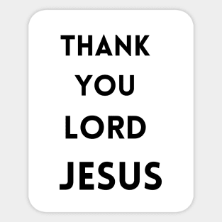 Thank You Lord Jesus - Thanksgiving Sticker